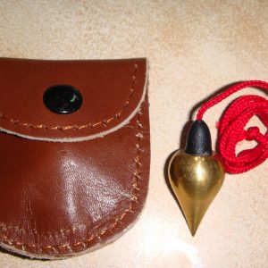 Brass Pendulum with Leather Cover